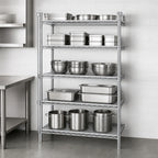 Thumbnail image #3 for Eagle Group A5-74-2448C 48"W x 24"D x 74"H 5-Tier Chrome Wire Add-On Shelving Unit