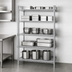 Thumbnail image #3 for Eagle Group 48-Inch Wide x 24-Inch Deep x 74-Inch High 5-Tier Add-On Wire Shelving Unit, Chrome-Plated