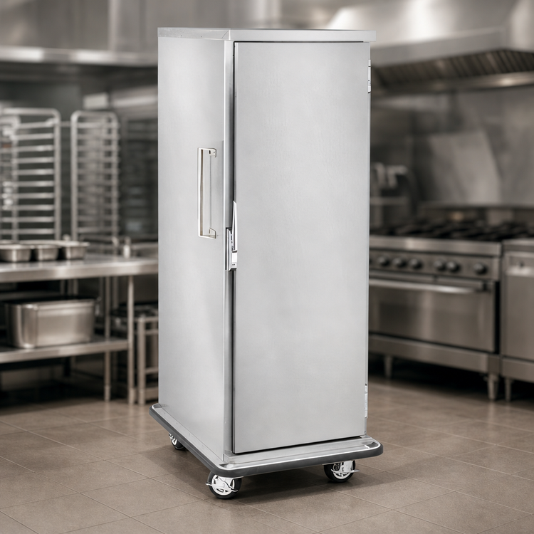 Product image #4 for Full-Height Enclosed Pan Transport Cabinet, Non-Heated, Non-Insulated, 19 Slides, Stainless Steel