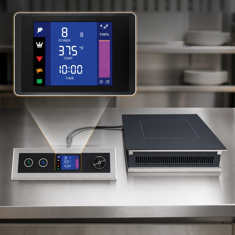 Product image #3 for Hatco Rapide Cuisine Drop-In Countertop Single Burner Induction Range, 120V, 1.8 kW