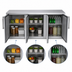Thumbnail image #3 for Krowne BD72 Three-Section Back Bar Dry Storage Cabinet, 72 Inch W x 24 Inch D