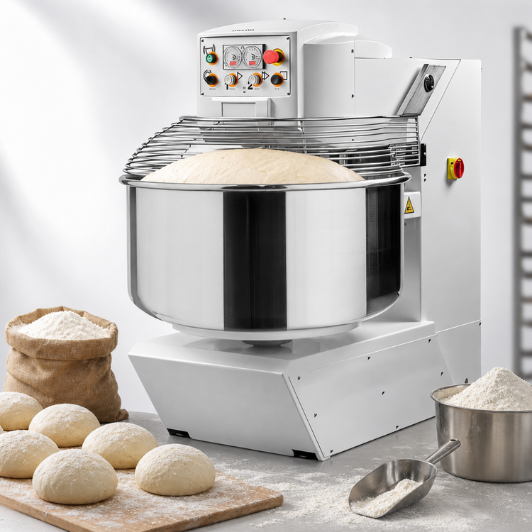 Product image #3 for Omcan Spiral Dough Mixer, 132 lb Capacity, 2-Speed, 208V 3-Phase