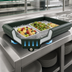Thumbnail image #4 for FiveStar 44-Inch Forest Green Insulated Polyethylene Drop-In Cold Food Buffet Bar with Drain Plug