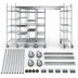 Thumbnail image #3 for Metro Super Erecta Top-Track 18-Inch Wide Chrome Plated Mobile Unit Kit