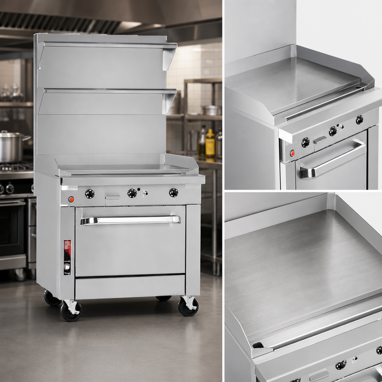 Product image #3 for Southbend Platinum Heavy Duty 18-Inch Modular Natural Gas Full-Width Griddle Range with Thermostatic Controls