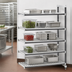 Thumbnail image #3 for Cambro Camshelving Elements XTRA 5-Tier Stationary Add-On Vented Polymer Shelving Unit, 18 x 30 x 84, Speckled Gray