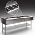 Thumbnail image #3 for Eagle Group Liquid Propane Water Bath Hot Food Table with Open Base, 5 Pan Openings, 79-Inch Wide