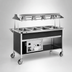Thumbnail image #3 for Atlas Metal CAHC-5 Dual Temperature 5-Pan Mobile Hot and Cold Food Serving Counter