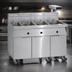 Thumbnail image #3 for Imperial 6-Tank Electric Floor Fryer with Built-In Filter System and Dump Station