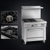 Thumbnail image #3 for Southbend Ultimate 36-Inch Gas Restaurant Range with 2 Non-Clog Burners, 24-Inch Thermostatic Griddle and Cabinet Base