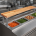 Thumbnail image #3 for John Boos Steam Table Cutting Board with Adjustable Stainless Steel Supports, 72 x 12 x 1-1/4 Inch, Edge Grain Northern Hard Rock Maple