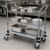 Thumbnail image #3 for Quantum Chrome-Plated 3-Shelf Utility Bus Cart, 36 x 18 x 37-1/2 in., 1,200 lb Capacity