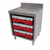 Thumbnail image #3 for Advance Tabco Special Value Underbar Closed Glass Rack Cabinet with Drainboard Top, 24