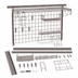 Thumbnail image #3 for Metro SmartWall Wall-Mounted Pizza Prep Starter Shelving Kit