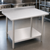 Thumbnail image #3 for Eagle BlendPort® BPT-3048FL FL Series Work Table — 48 Inches x 30 Inches, 18-Gauge 430 Stainless Steel Top, Galvanized Base & Undershelf