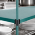 Thumbnail image #3 for Eagle Group QuadPlus 60 x 24 Inch Solid Green Polymer Shelf Mat with MICROGARD and Quad-Adjust Wire Frame
