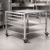 Thumbnail image #2 for Alto-Shaam Stainless Steel Open Base Equipment Stand with Casters for VMC-F3