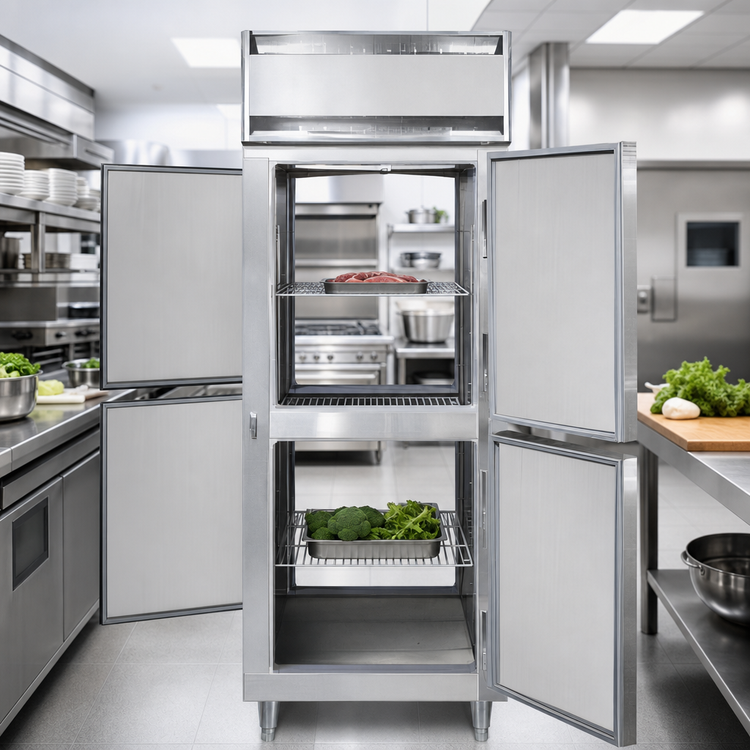 Product image #3 for Continental Refrigerator D1FENSAPTHD Designer Line Wide One-Section Pass-Thru Freezer with Half-Height Solid Doors
