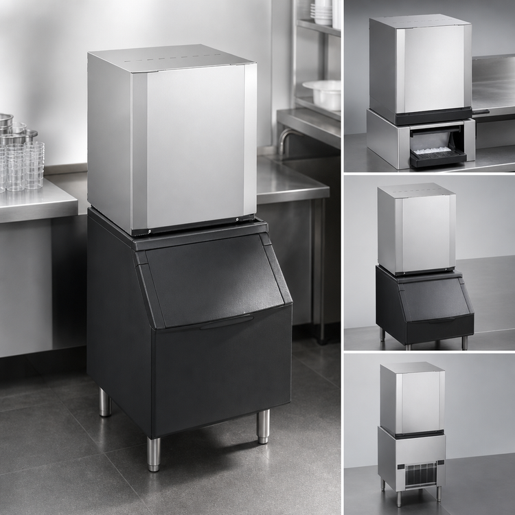 Product image #4 for Ice-O-Matic Elevation Series Modular Cube Ice Maker, Half-Size Cubes, Remote Cooled, 930 lb/24 Hr, 22-1/4 Inch Wide