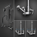 Thumbnail image #3 for T&S Brass EasyInstall Wall-Mount Pre-Rinse Unit with Add-On Faucet, 8-Inch Adjustable Centers, 12-Inch Swing Nozzle, and 0.65 GPM Spray Valve