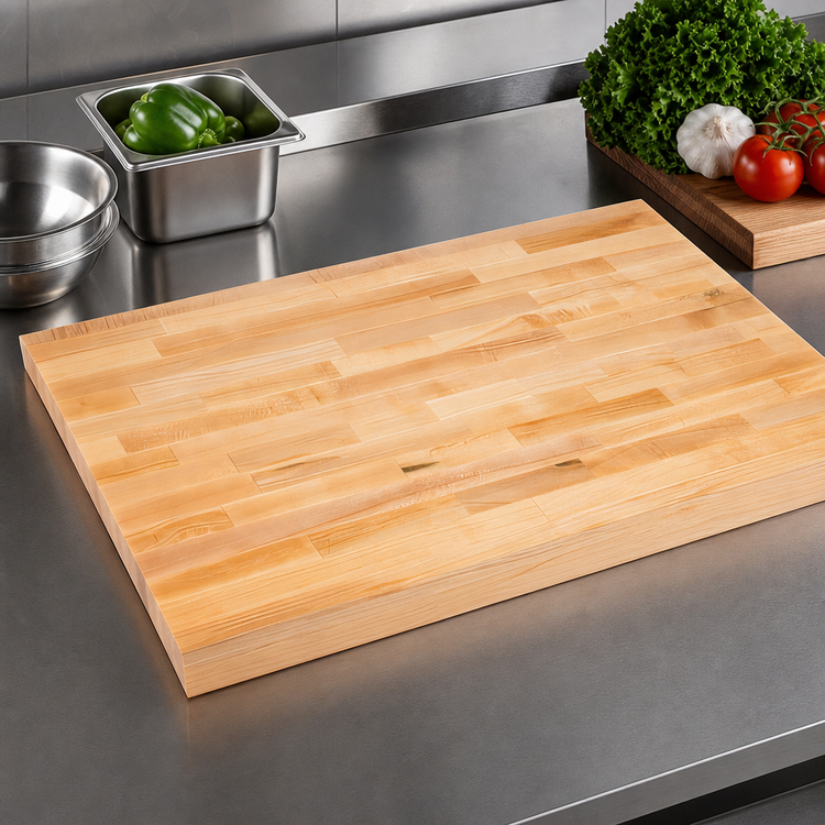 Product image #3 for John Boos 72-Inch x 24-Inch Edge Grain Laminated Hard Maple Work Table Top