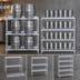 Thumbnail image #3 for Adjustable Aluminum Keg Storage Rack for 6 Half Barrels or 18 1/6th Barrels