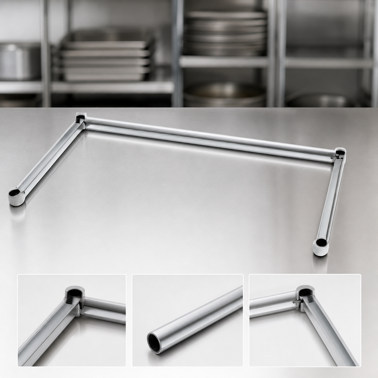 Product image #3 for EagleGard 3-Sided Channel Frame for 60 x 24-Inch Shelving, Hybrid Epoxy Finish