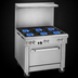 Thumbnail image #3 for Southbend Ultimate 36-Inch Gas Restaurant Range with 6 Star/Sauté Burners, Cabinet Base, and High Shelf