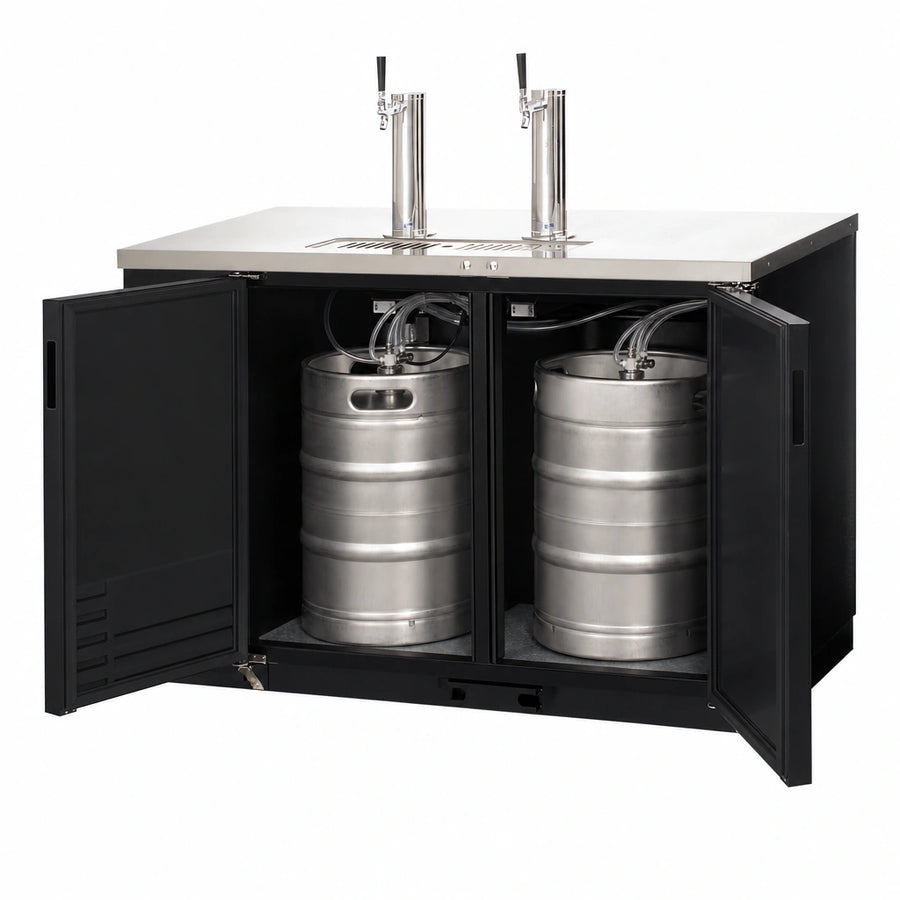 Dual Half-Barrel Keg Capacity