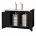 Thumbnail image #3 for Everest Refrigeration Two-Section Direct Draw Keg Refrigerator with Dual Stainless Steel Draft Towers, 17 Cu. Ft., 24-1/2 in. Deep