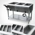 Thumbnail image #3 for Advance Tabco Triumph Supreme Electric Hot Food Table, 3-Well, 120V, Open Shelf Base