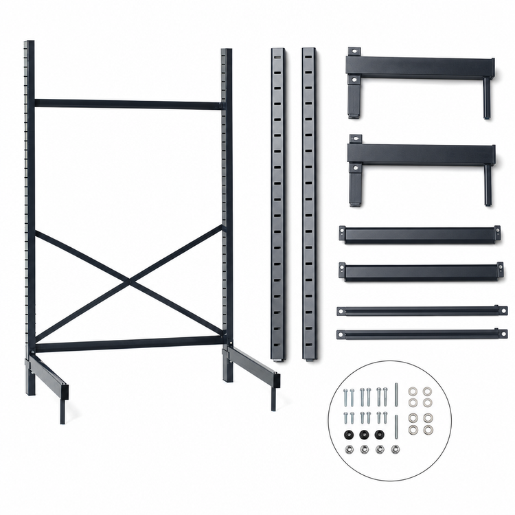 Product image #3 for Metro SmartLever Stationary Cantilevered Shelving Starter Base Kit for 36" W x 30" D Shelves