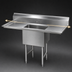 Thumbnail image #3 for Advance Tabco Fabricated 1-Compartment Sink with Left and Right Drainboards, 18 x 24 x 14 Bowl, 16-Gauge 304 Stainless Steel