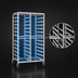 Thumbnail image #3 for Panco Four-Compartment Open Frame Mobile Tray Rack, 52 Tray Capacity, 14 x 18 Inch Trays