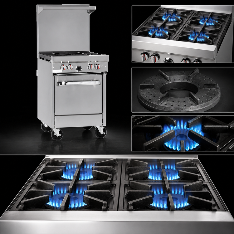 Product image #3 for Southbend S-Series 24-Inch Commercial Gas Range with 4 Open Burners and Cabinet Base