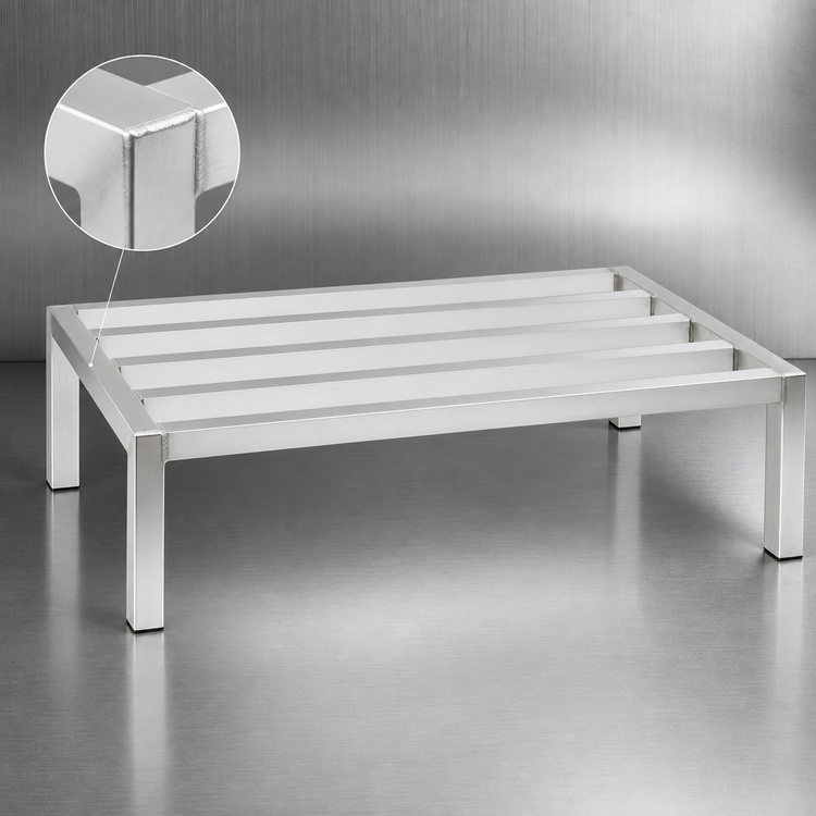 Product image #3 for New Age Aluminum Dunnage Rack, 60 x 24 x 12 Inches, 1,500 lb. Capacity