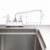 Thumbnail image #3 for T&S Brass B-1112-M Deck-Mounted Workboard Faucet with 10-Inch Swing Nozzle, 4-Inch Centers
