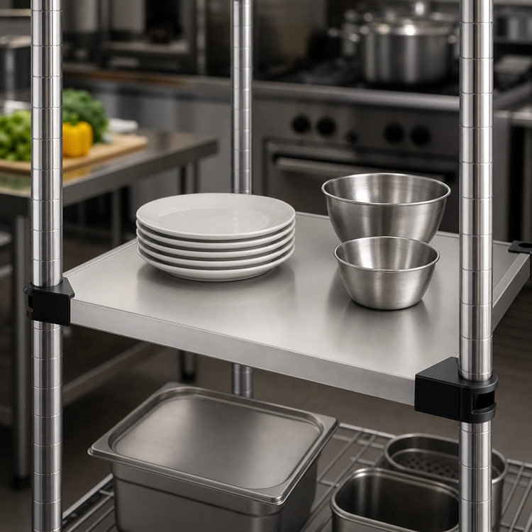 Product image #3 for Metro Super Erecta 24" x 24" Flat Solid Stainless Steel Shelf