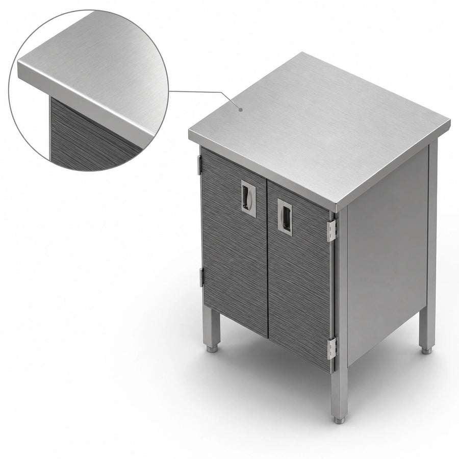16-Gauge Stainless Steel Top