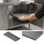 Thumbnail image #3 for John Boos EBRS-2460 Removable Intermediate Shelf, 60"W x 24"D, 18-Gauge 300 Series Stainless Steel
