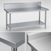 Thumbnail image #3 for Duke 84-Inch x 24-Inch Stainless Steel Work Table with 10-Inch Marine Edge Riser and Undershelf