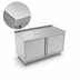 Thumbnail image #3 for John Boos Enclosed Work Table with Cabinet Base and Hinged Doors, 72