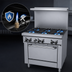 Thumbnail image #3 for Garland GF Starfire Pro 36-Inch Gas Restaurant Range with 6 Open Burners and Standard Oven