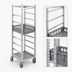 Thumbnail image #3 for Mobile Produce Crisping Rack Cart, Aluminum, 7 Levels