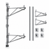 Thumbnail image #3 for Eagle Adjustable Post Wire Wall Mount Prepackaged End Unit for 18-Inch Deep Shelves, 33-Inch Posts, Chrome Finish