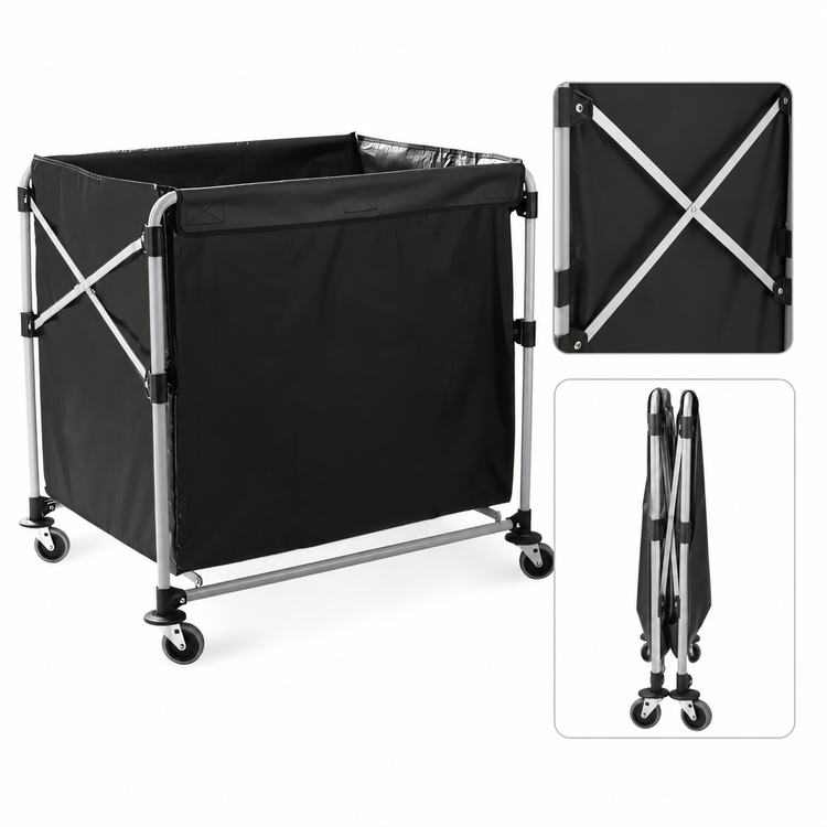 Product image #4 for Executive Collapsible Basket X-Cart Laundry Cart, 8-Bushel Capacity