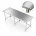 Thumbnail image #3 for 108-Inch x 18-Inch Stainless Steel Open Base Work Table