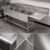 Thumbnail image #3 for John Boos Pro-Bowl 4-Compartment Sink with 30-Inch Right Drainboard, 12-Inch Deep Bowls