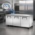 Thumbnail image #3 for True TUC-72-HC Three-Section Undercounter Refrigerator with Solid Doors, 72 Inch Wide