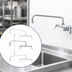 Thumbnail image #3 for T&S Brass Double Pantry Wall-Mount Mixing Faucet with 14-Inch Swing Nozzle